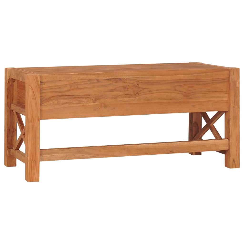vidaXL Comodă TV, 100x40x45 cm, lemn de tec