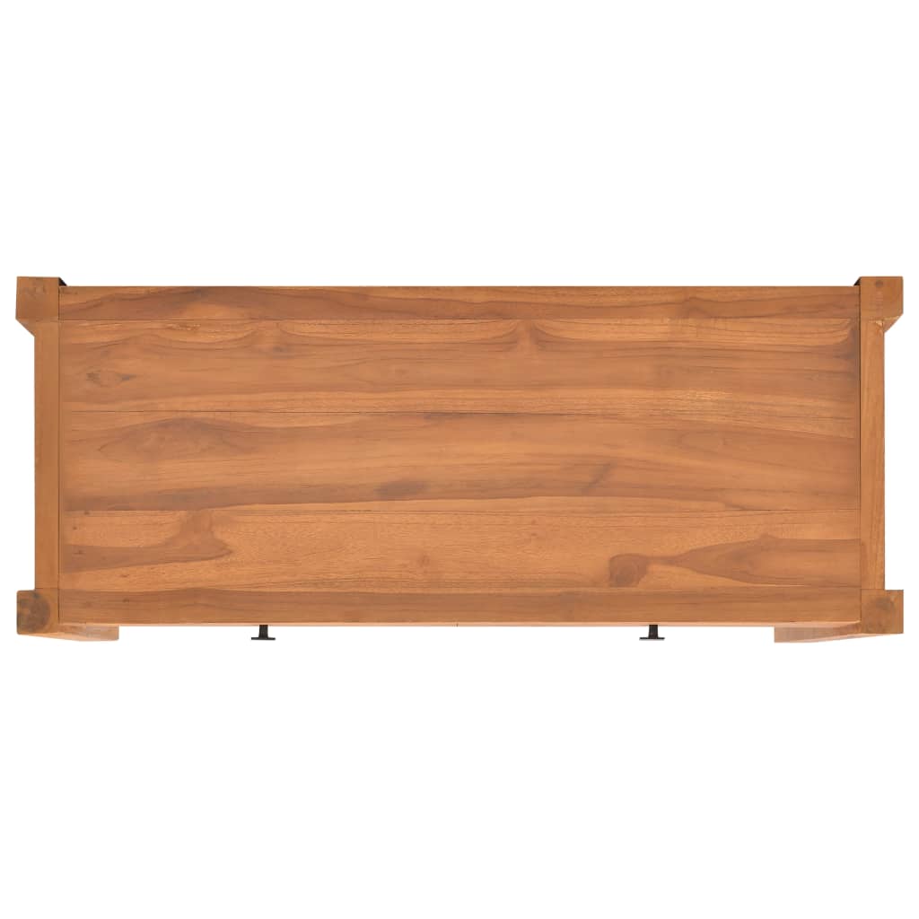 vidaXL Comodă TV, 100x40x45 cm, lemn de tec