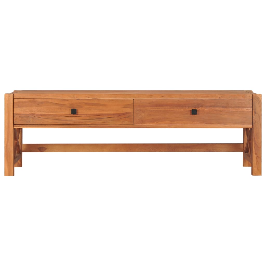 vidaXL Comodă TV, 140x40x45 cm, lemn de tec