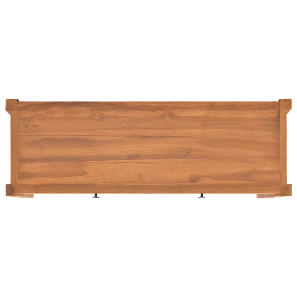 vidaXL Comodă TV, 140x40x45 cm, lemn de tec