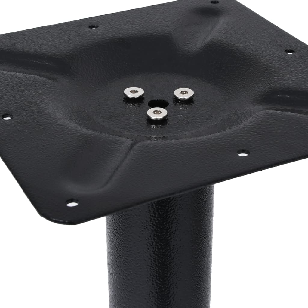 vidaXL Picior masă de bistro, negru,Ø43x107 cm, fontă
