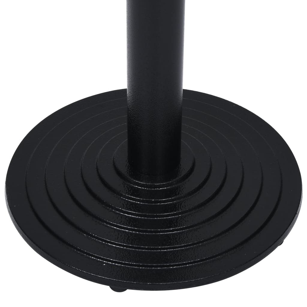vidaXL Picior masă de bistro, negru,Ø43x107 cm, fontă