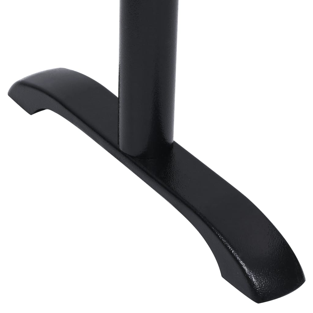 vidaXL Picior masă de bistro, 2 buc., negru, 61x8x72 cm, fontă