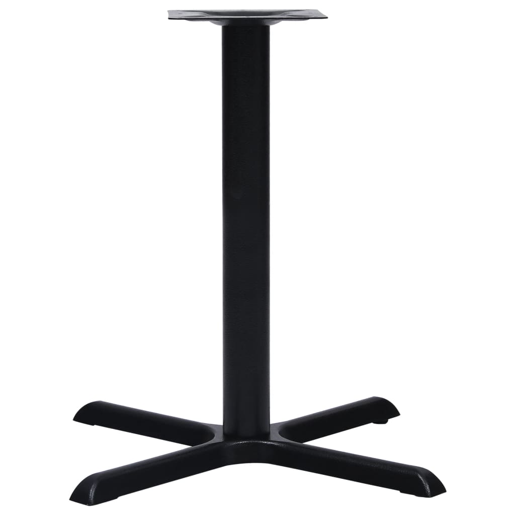 vidaXL Picior masă de bistro, negru, 76 x 76 x 72 cm, fontă