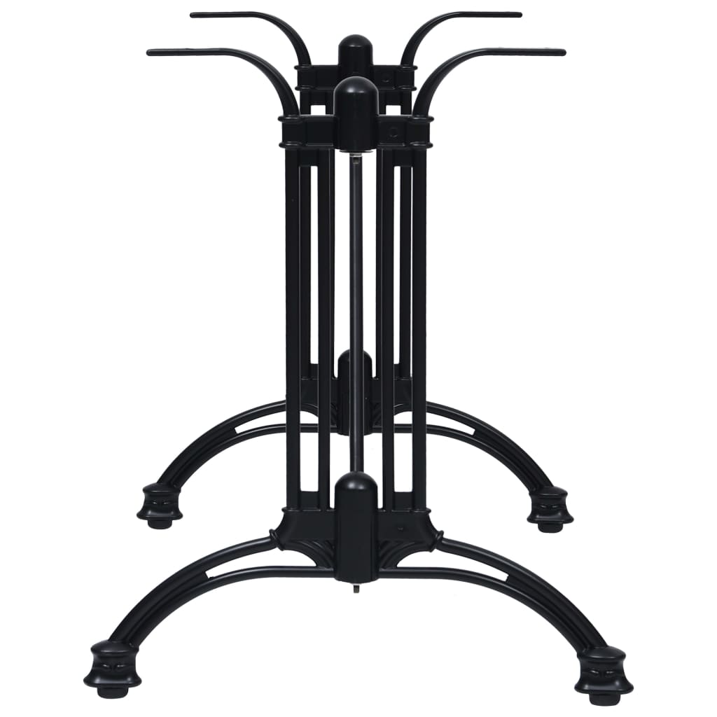 vidaXL Picior masă de bistro, negru, 93x60x72 cm, aluminiu turnat