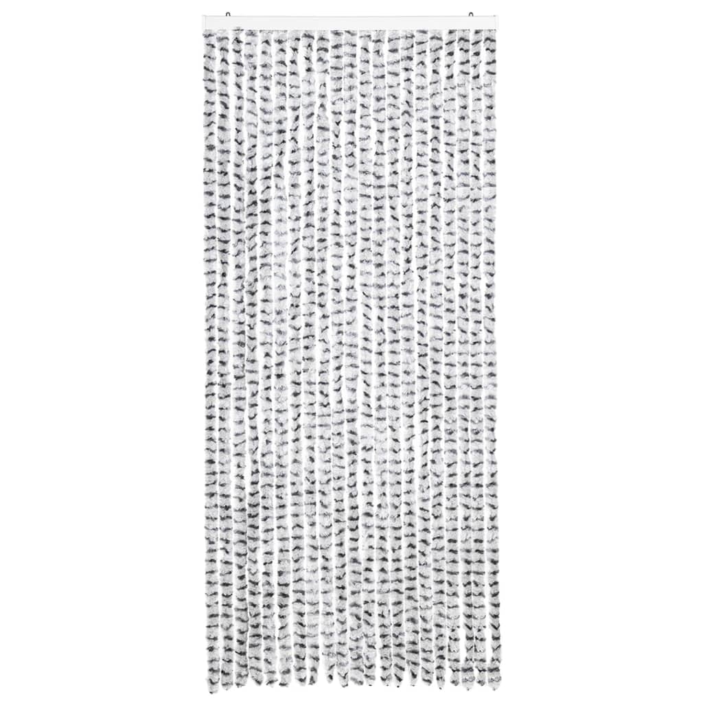 vidaXL Perdea pentru insecte, gri deschis și închis 90x220 cm chenille vidaXL Perdea pentru insecte, gri deschis și închis 90x220 cm chenille