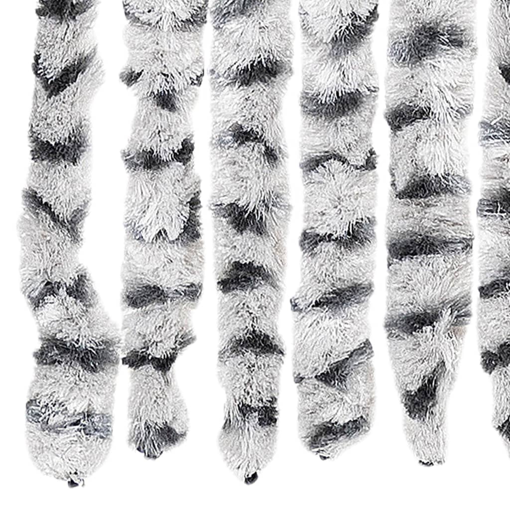 vidaXL Perdea pentru insecte, gri deschis și închis 90x220 cm chenille vidaXL Perdea pentru insecte, gri deschis și închis 90x220 cm chenille