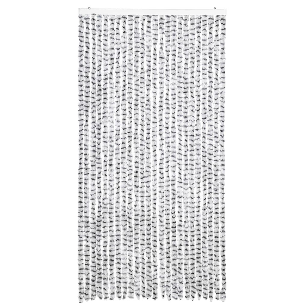 vidaXL Perdea insecte, gri deschis & gri închis, 100x220 cm, chenille vidaXL Perdea insecte, gri deschis & gri închis, 100x220 cm, chenille