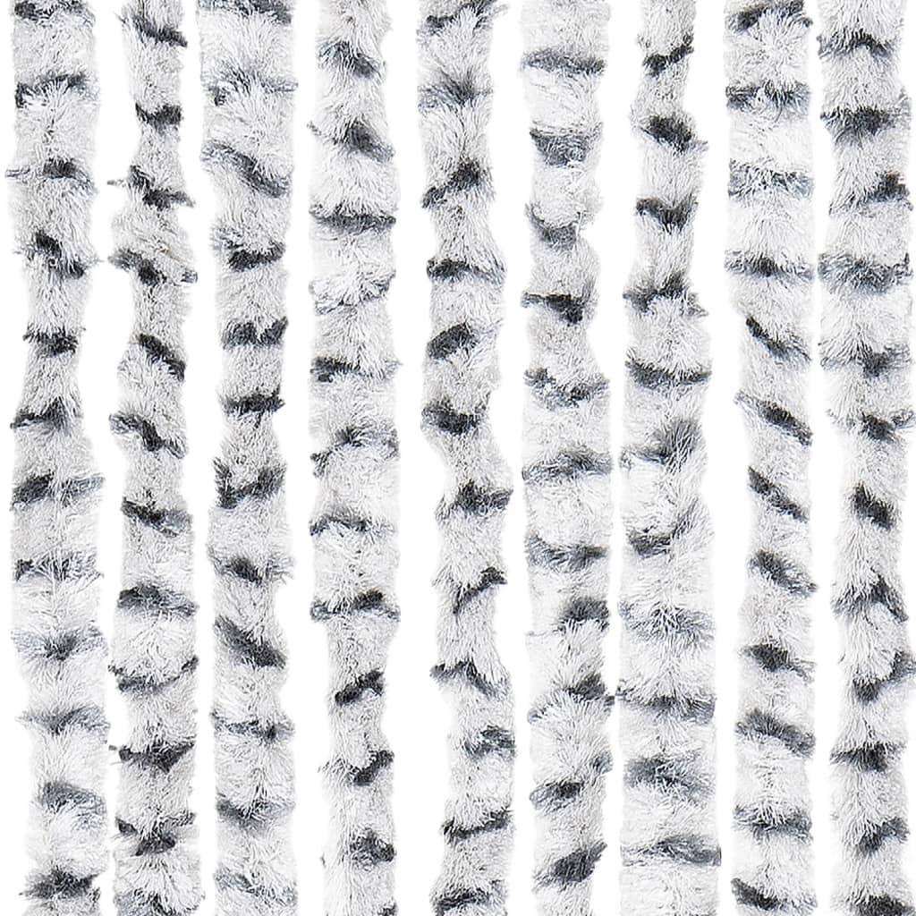 vidaXL Perdea insecte, gri deschis & gri închis, 100x220 cm, chenille vidaXL Perdea insecte, gri deschis & gri închis, 100x220 cm, chenille