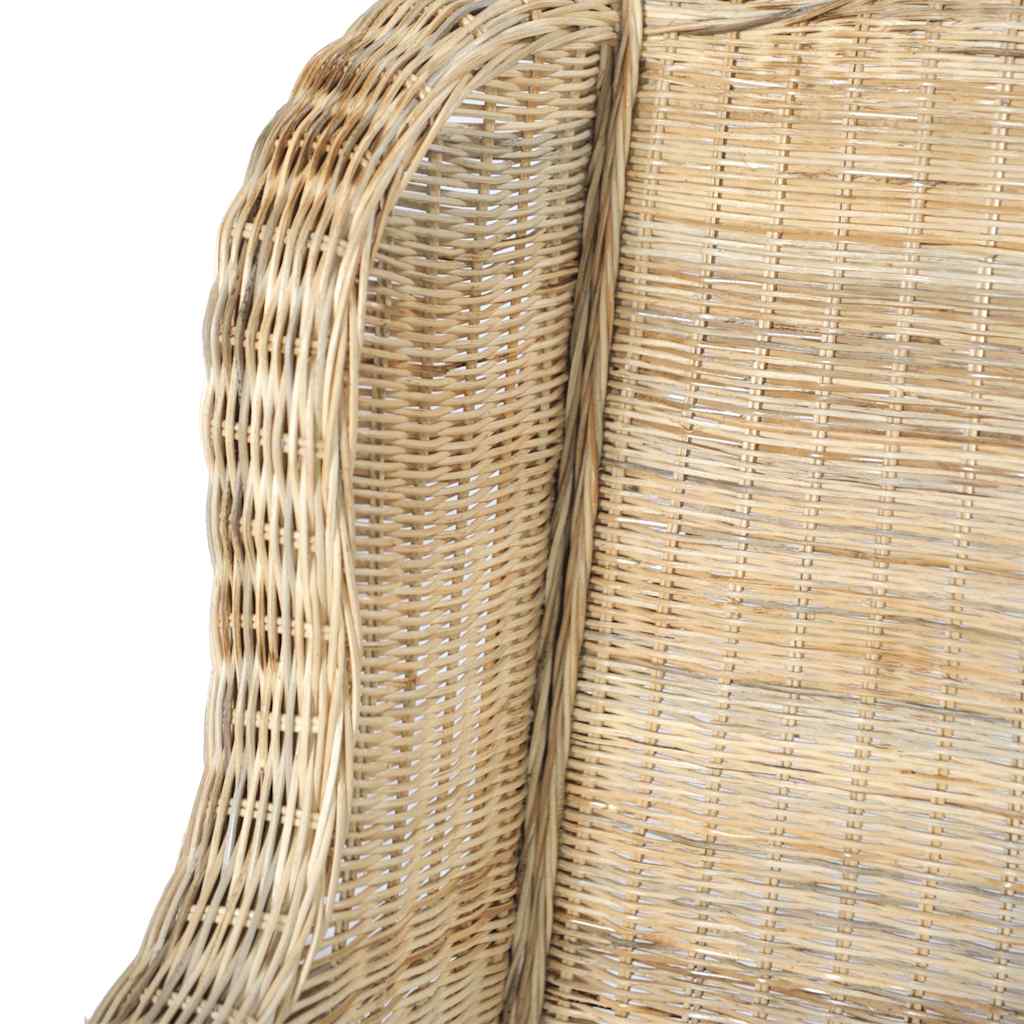 vidaXL Canapea cu pernă, ratan natural și in vidaXL Canapea cu pernă, ratan natural și in