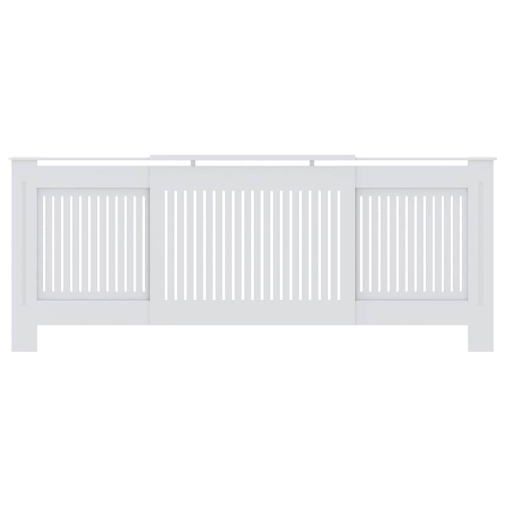 vidaXL Mască pentru calorifer, alb, 205 cm, MDF vidaXL Mască pentru calorifer, alb, 205 cm, MDF