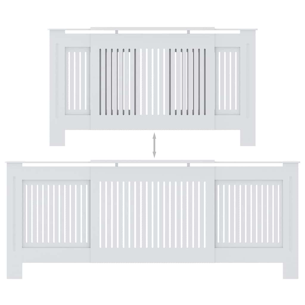 vidaXL Mască pentru calorifer, alb, 205 cm, MDF vidaXL Mască pentru calorifer, alb, 205 cm, MDF