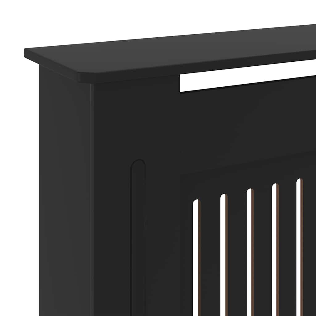 vidaXL Mască pentru calorifer, negru, 205 cm, MDF vidaXL Mască pentru calorifer, negru, 205 cm, MDF