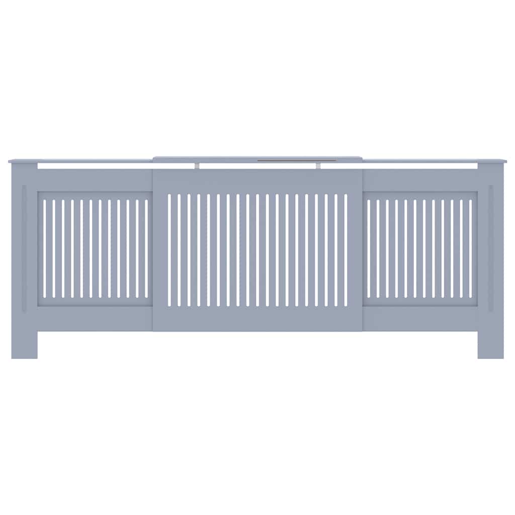 vidaXL Mască pentru calorifer, gri, 205 cm, MDF vidaXL Mască pentru calorifer, gri, 205 cm, MDF