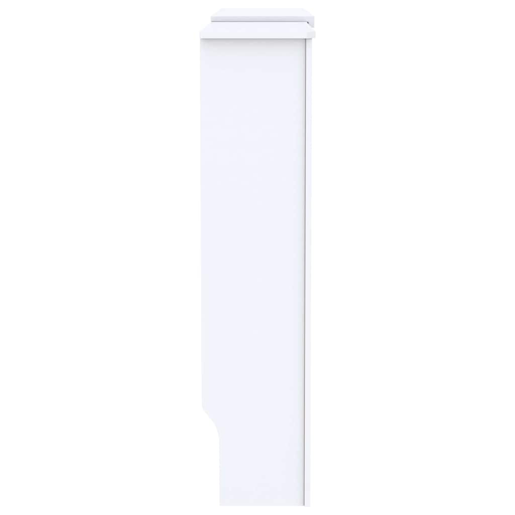 vidaXL Mască pentru calorifer, alb, 205 cm, MDF