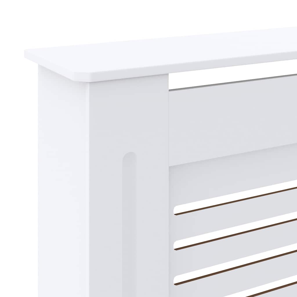 vidaXL Mască pentru calorifer, alb, 205 cm, MDF
