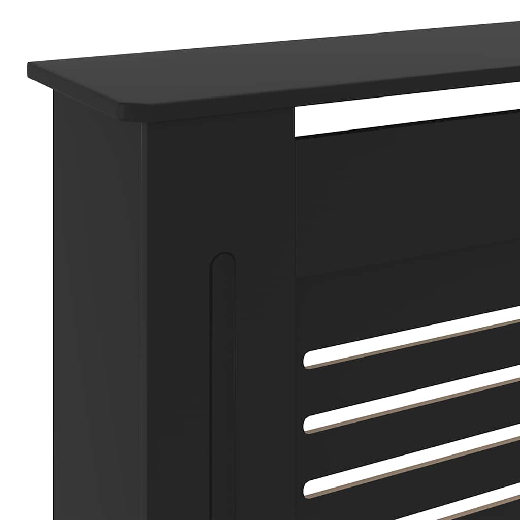 vidaXL Mască pentru calorifer, negru, 205 cm, MDF vidaXL Mască pentru calorifer, negru, 205 cm, MDF