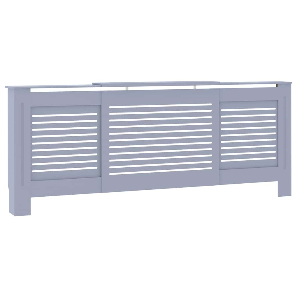 vidaXL Mască pentru calorifer, gri, 205 cm, MDF vidaXL Mască pentru calorifer, gri, 205 cm, MDF