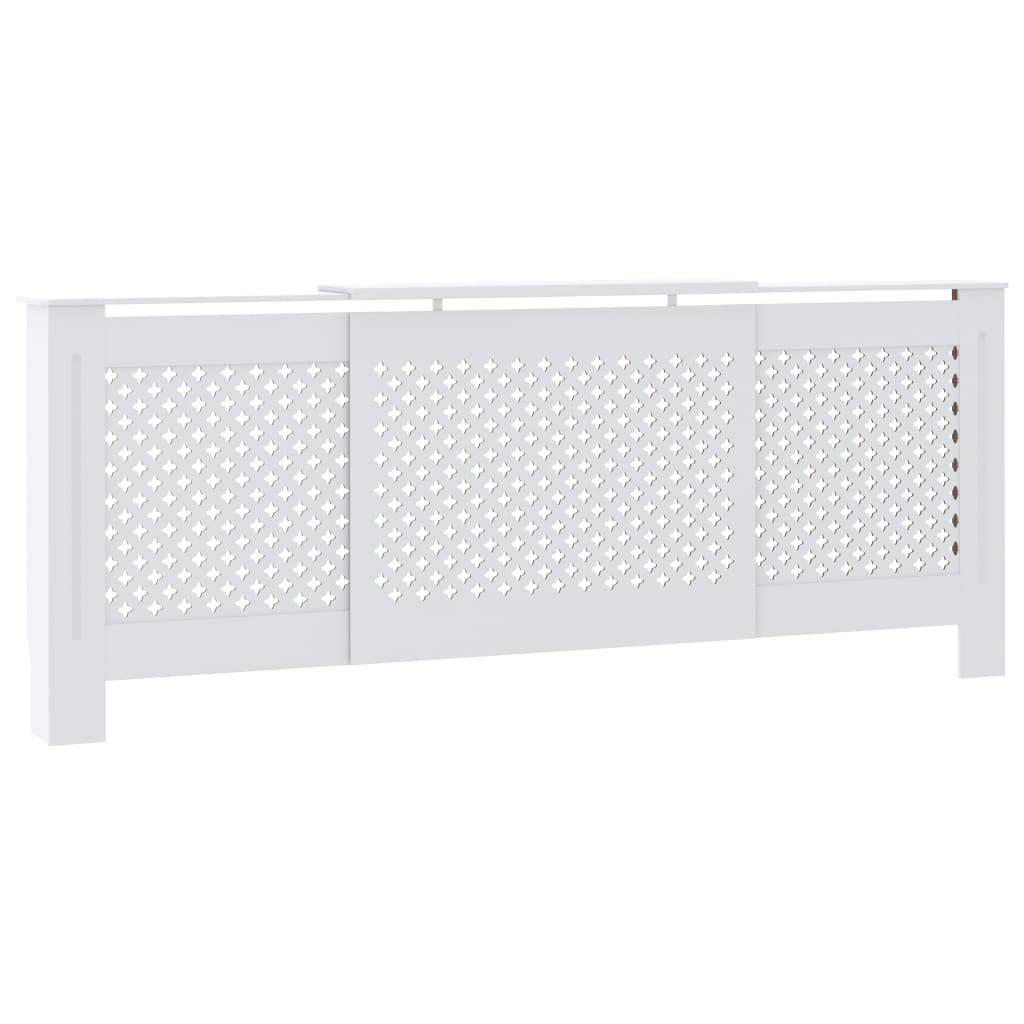 vidaXL Mască pentru calorifer, alb, 205 cm, MDF vidaXL Mască pentru calorifer, alb, 205 cm, MDF