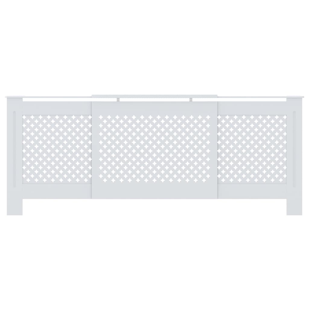 vidaXL Mască pentru calorifer, alb, 205 cm, MDF vidaXL Mască pentru calorifer, alb, 205 cm, MDF