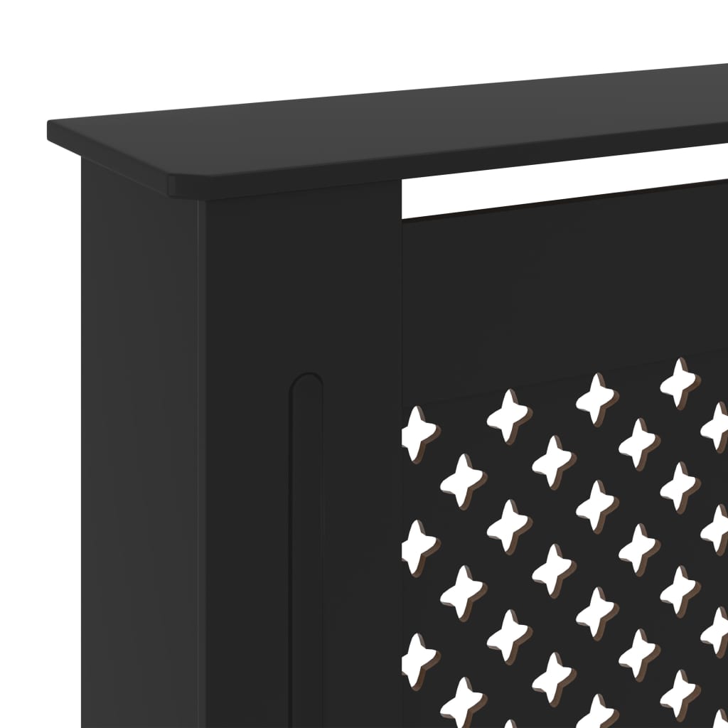 vidaXL Mască pentru calorifer, negru, 205 cm, MDF vidaXL Mască pentru calorifer, negru, 205 cm, MDF
