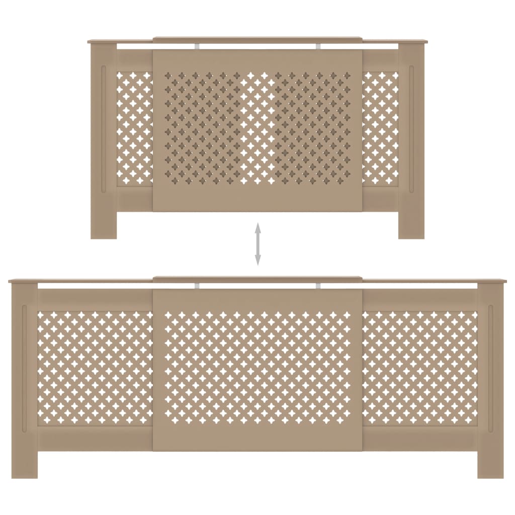 vidaXL Mască pentru calorifer, 205 cm, MDF vidaXL Mască pentru calorifer, 205 cm, MDF