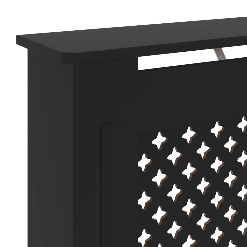 vidaXL Mască pentru calorifer, negru, 78 cm, MDF vidaXL Mască pentru calorifer, negru, 78 cm, MDF