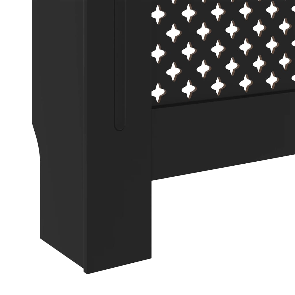 vidaXL Mască pentru calorifer, negru, 78 cm, MDF vidaXL Mască pentru calorifer, negru, 78 cm, MDF