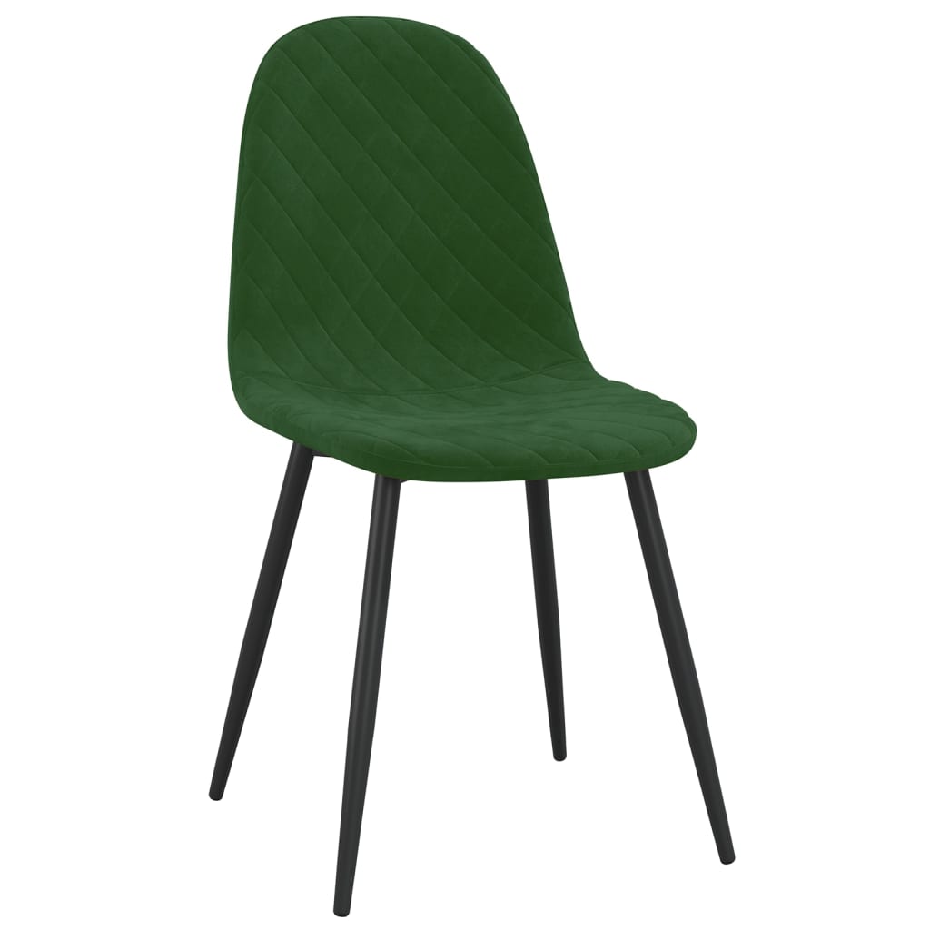 vidaXL Scaune de sufragerie, 2 buc., verde închis, catifea vidaXL Scaune de sufragerie, 2 buc., verde închis, catifea