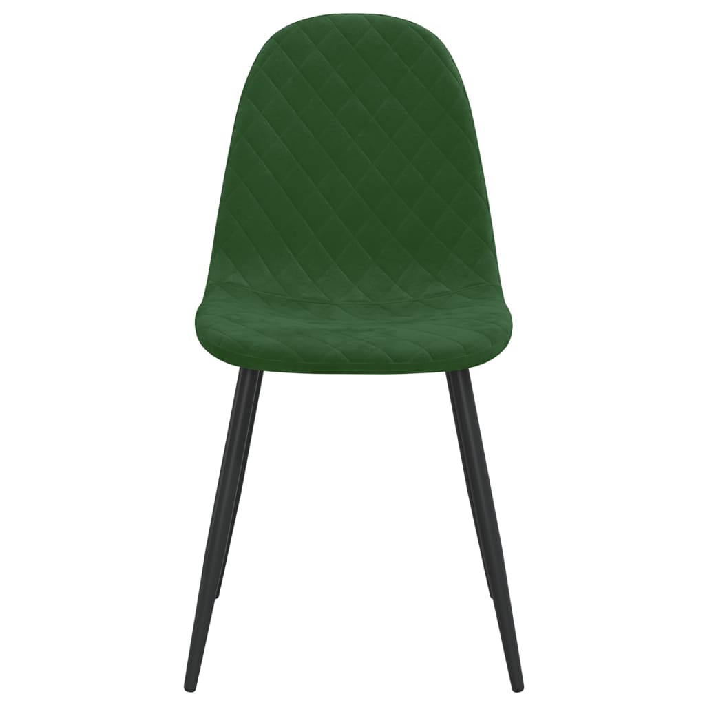 vidaXL Scaune de sufragerie, 2 buc., verde închis, catifea vidaXL Scaune de sufragerie, 2 buc., verde închis, catifea