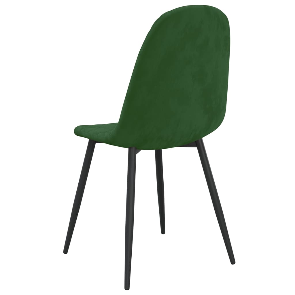 vidaXL Scaune de sufragerie, 2 buc., verde închis, catifea vidaXL Scaune de sufragerie, 2 buc., verde închis, catifea