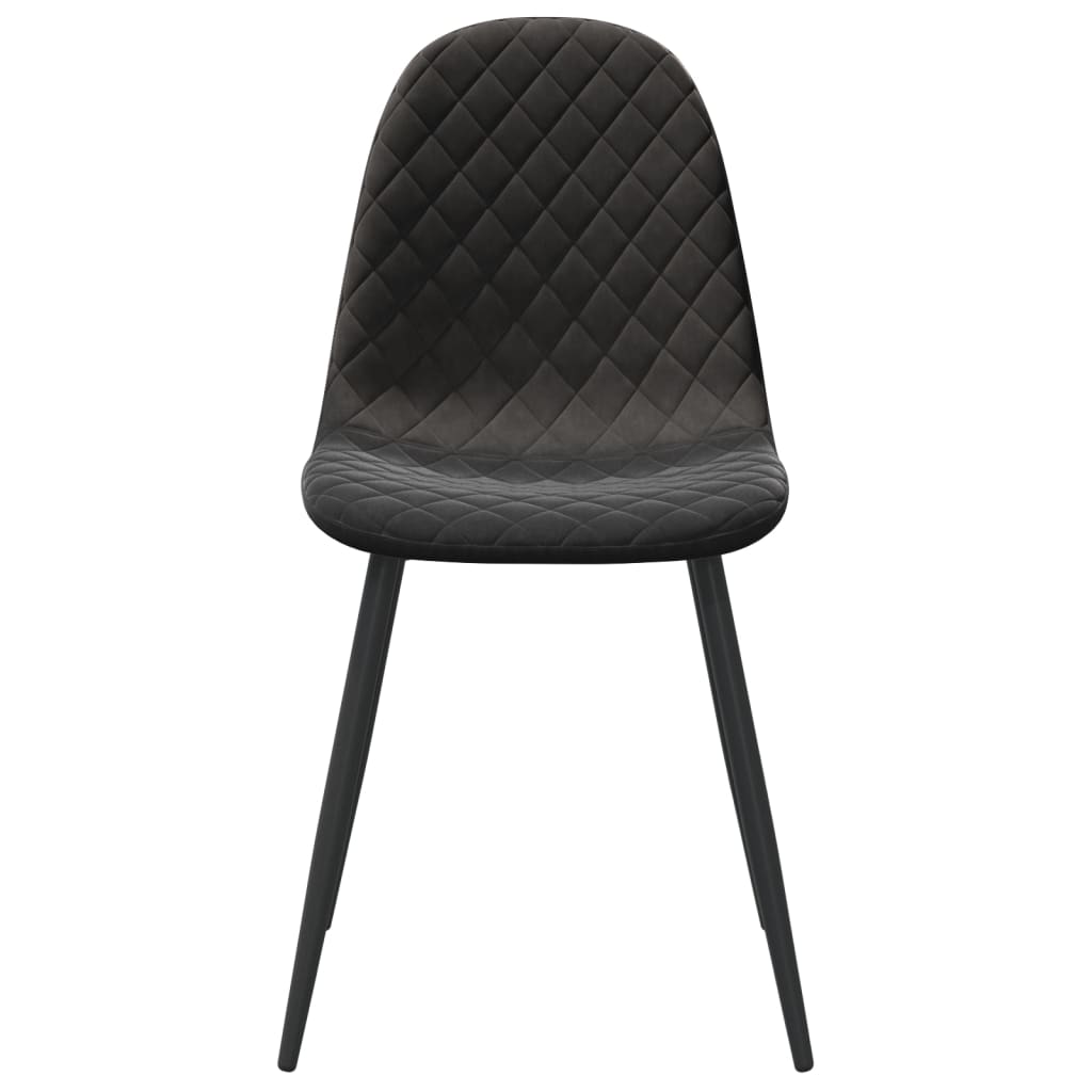 vidaXL Scaune de bucătărie, 4 buc., negru, catifea vidaXL Scaune de bucătărie, 4 buc., negru, catifea