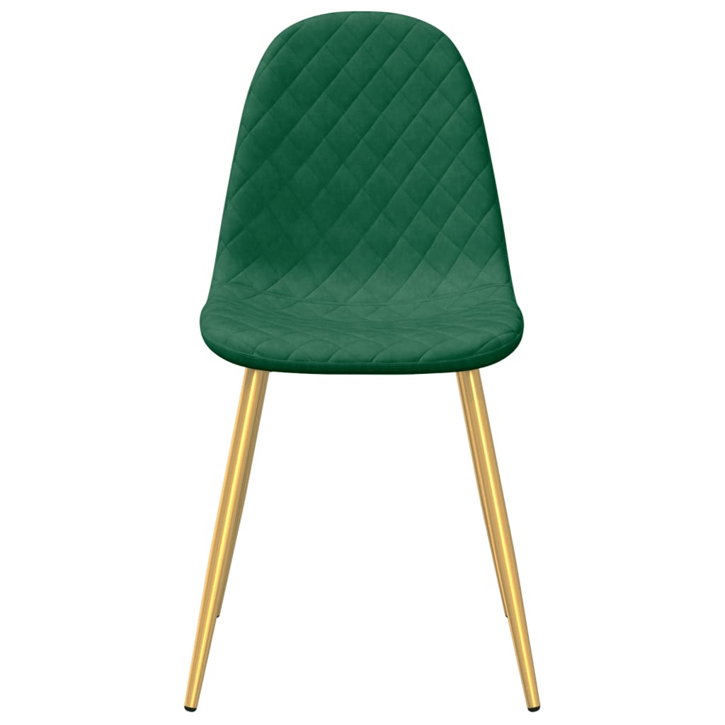 vidaXL Scaune de sufragerie, 2 buc., verde închis, catifea vidaXL Scaune de sufragerie, 2 buc., verde închis, catifea