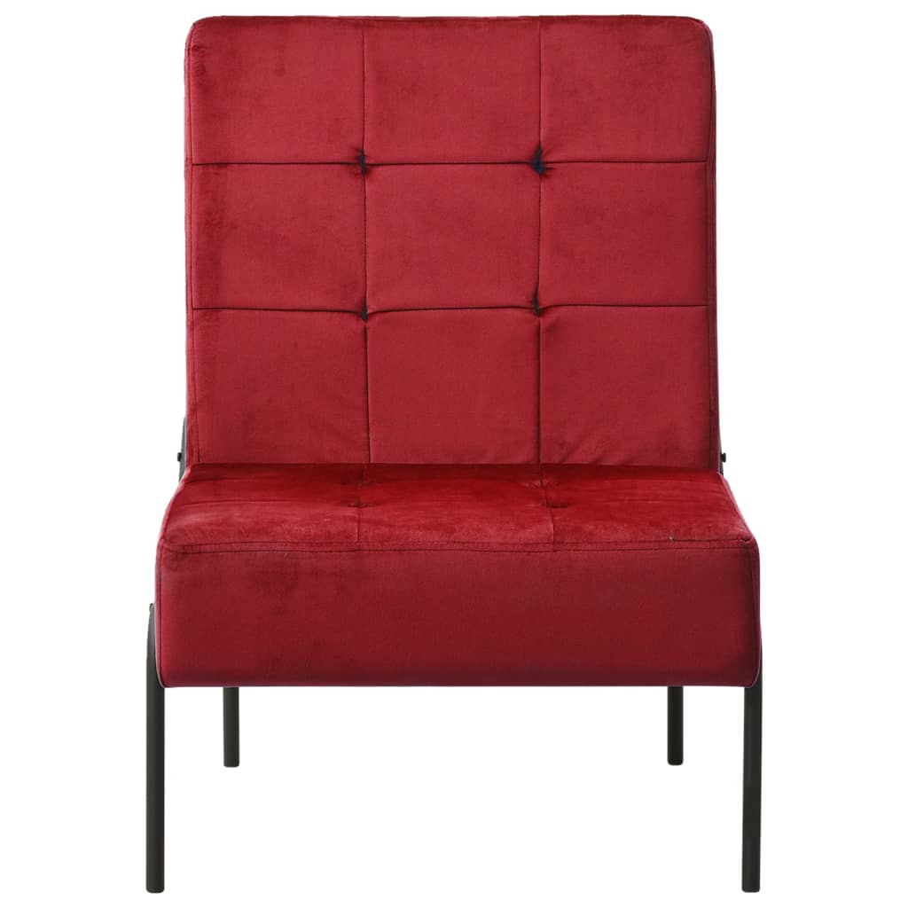vidaXL Scaun de relaxare, 65x79x87 cm, roșu vin, catifea vidaXL Scaun de relaxare, 65x79x87 cm, roșu vin, catifea