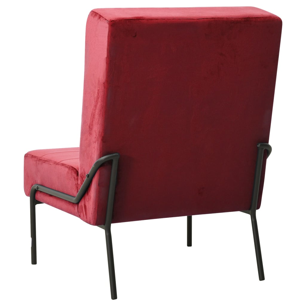 vidaXL Scaun de relaxare, 65x79x87 cm, roșu vin, catifea vidaXL Scaun de relaxare, 65x79x87 cm, roșu vin, catifea