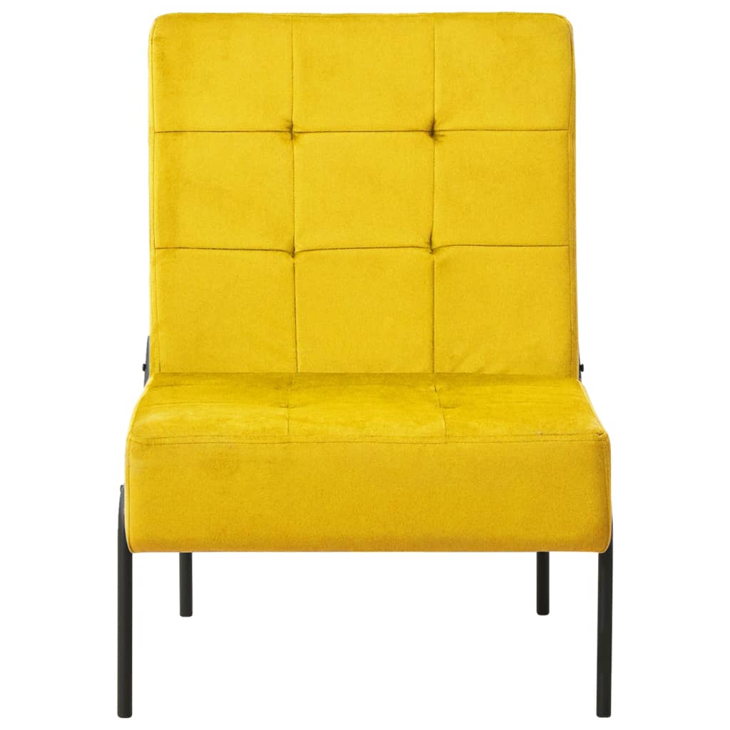vidaXL Scaun de relaxare, galben muștar, 65x79x87 cm, catifea vidaXL Scaun de relaxare, galben muștar, 65x79x87 cm, catifea