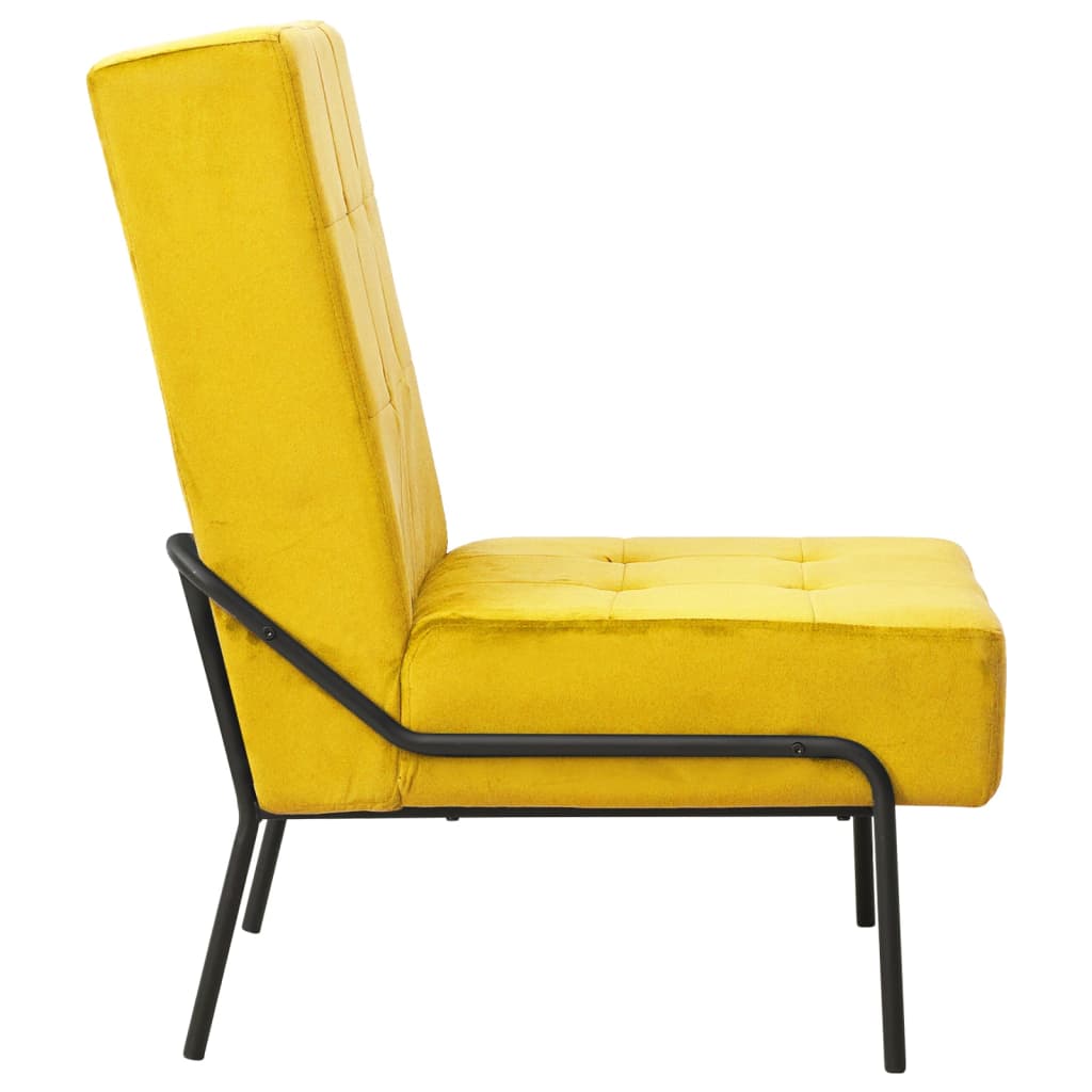 vidaXL Scaun de relaxare, galben muștar, 65x79x87 cm, catifea vidaXL Scaun de relaxare, galben muștar, 65x79x87 cm, catifea