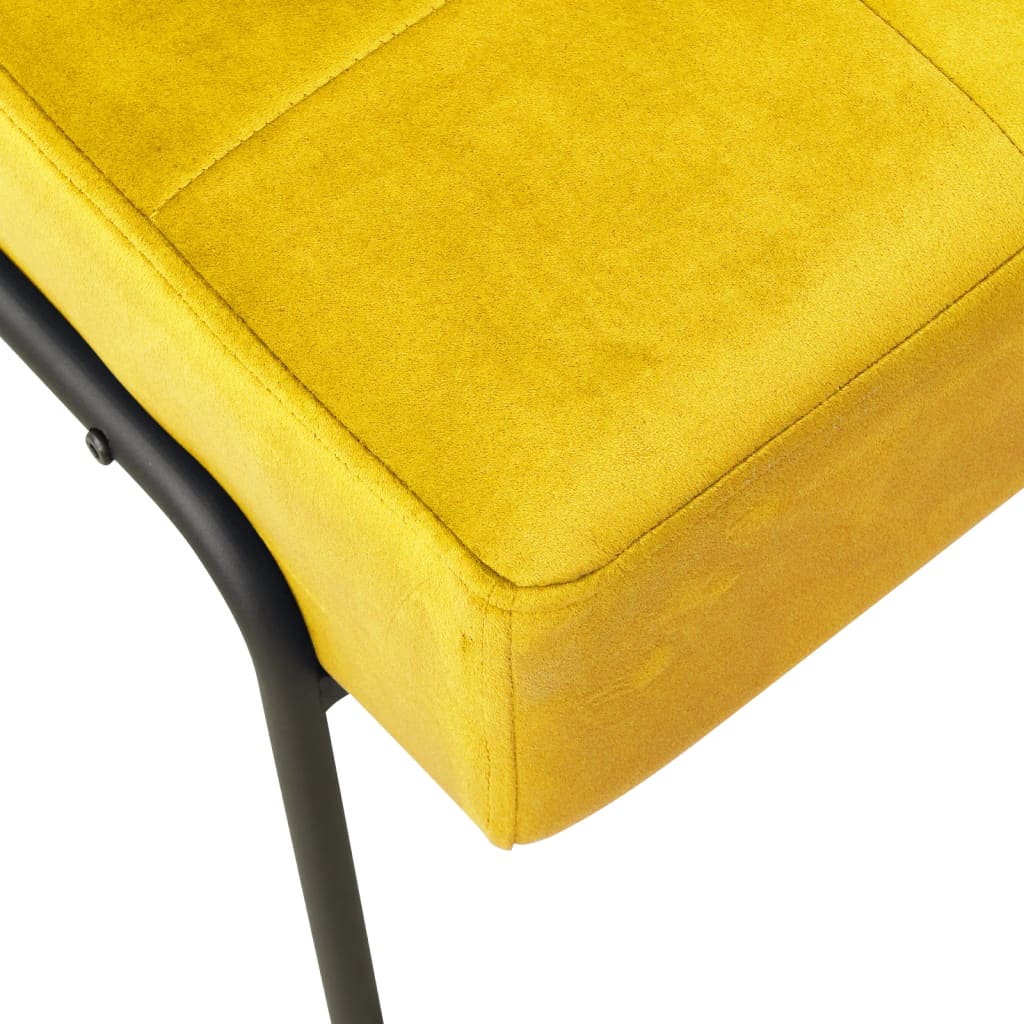 vidaXL Scaun de relaxare, galben muștar, 65x79x87 cm, catifea vidaXL Scaun de relaxare, galben muștar, 65x79x87 cm, catifea