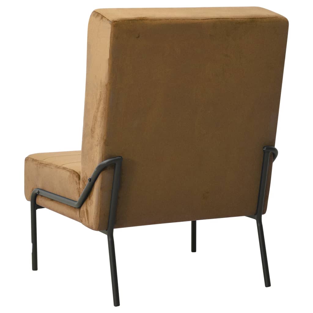 vidaXL Scaun de relaxare, maro, 65x79x87 cm, catifea