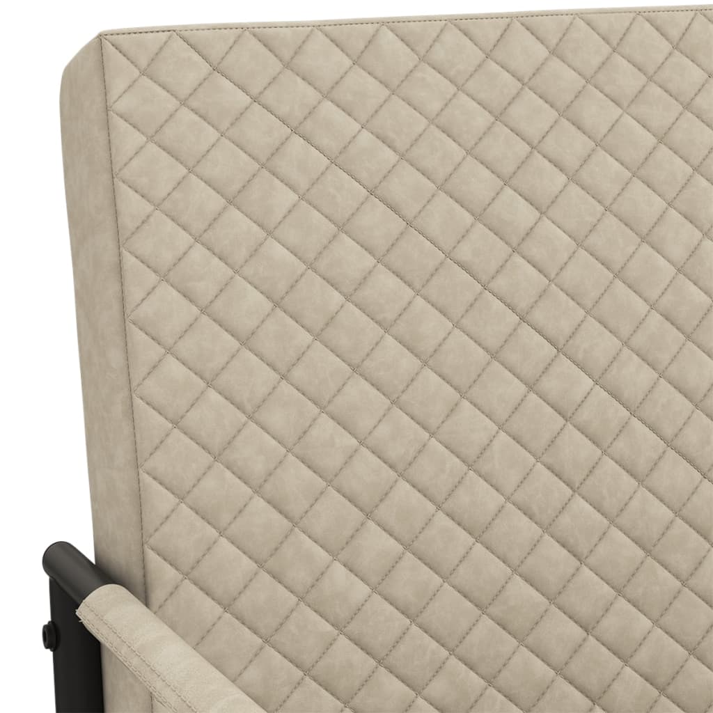 vidaXL Scaun tip consolă, gri deschis, piele ecologică vidaXL Scaun tip consolă, gri deschis, piele ecologică
