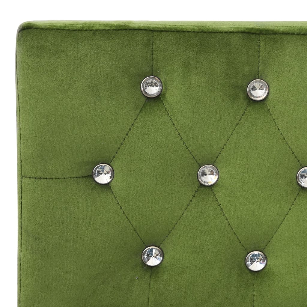 vidaXL Bancă, verde deschis, 110 cm, catifea vidaXL Bancă, verde deschis, 110 cm, catifea