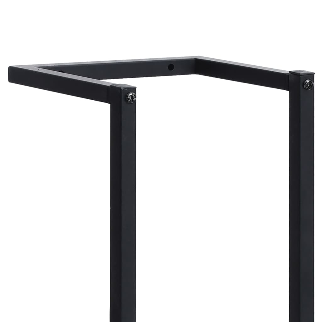 vidaXL Suport de prosoape, negru, 25x20x95 cm, fier vidaXL Suport de prosoape, negru, 25x20x95 cm, fier