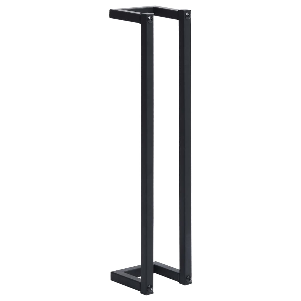 vidaXL Suport de prosoape, negru, 12,5 x 12,5 x 60 cm, fier vidaXL Suport de prosoape, negru, 12,5 x 12,5 x 60 cm, fier