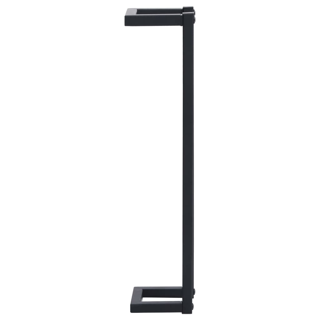 vidaXL Suport de prosoape, negru, 12,5 x 12,5 x 60 cm, fier vidaXL Suport de prosoape, negru, 12,5 x 12,5 x 60 cm, fier