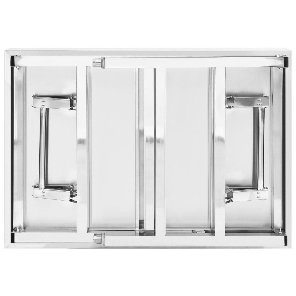 vidaXL Masă lucru bucătărie pliabilă, 85 x 60 x 80 cm, oțel inoxidabil vidaXL Masă lucru bucătărie pliabilă, 85 x 60 x 80 cm, oțel inoxidabil