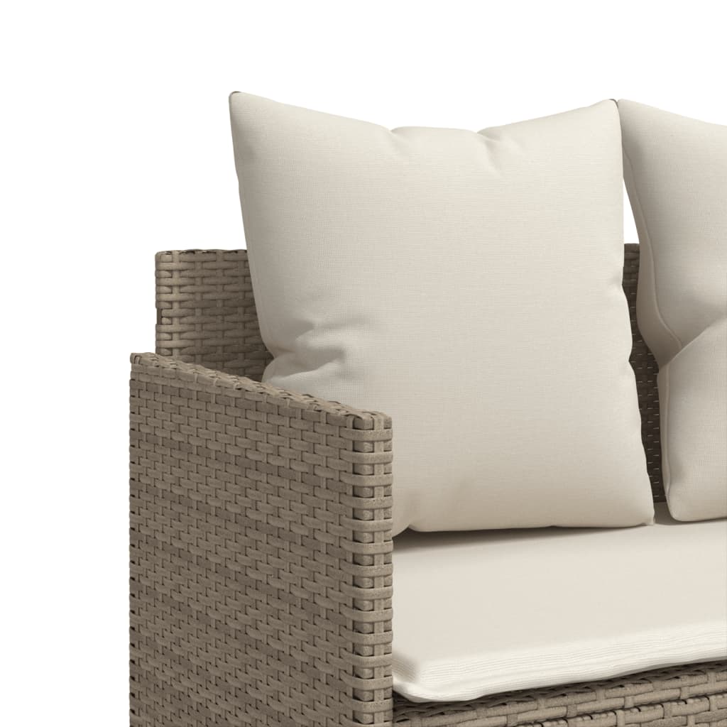 vidaXL Set canapele de grădină cu perne, 5 piese, bej, poliratan vidaXL Set canapele de grădină cu perne, 5 piese, bej, poliratan