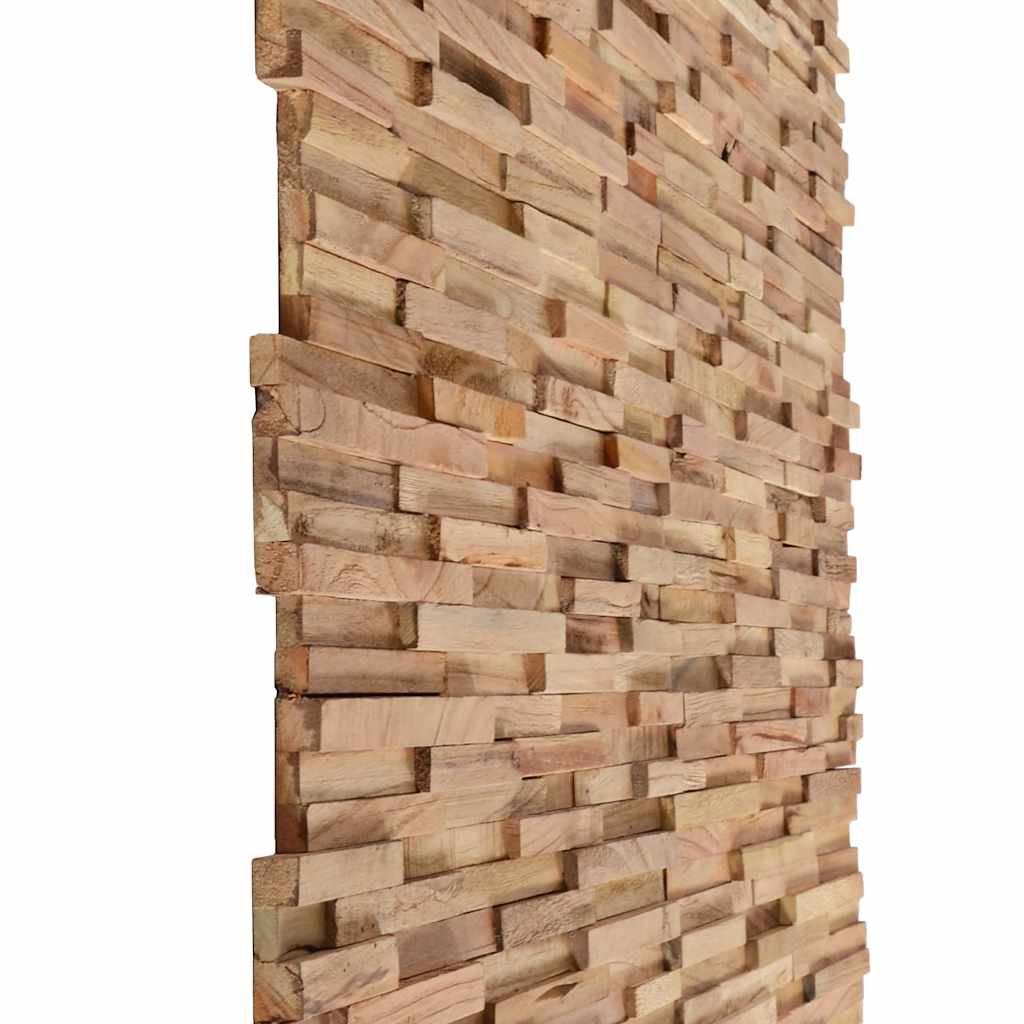 vidaXL Panouri placare pereți 3D, 10 buc., 1,08 m², lemn masiv de tec vidaXL Panouri placare pereți 3D, 10 buc., 1,08 m², lemn masiv de tec