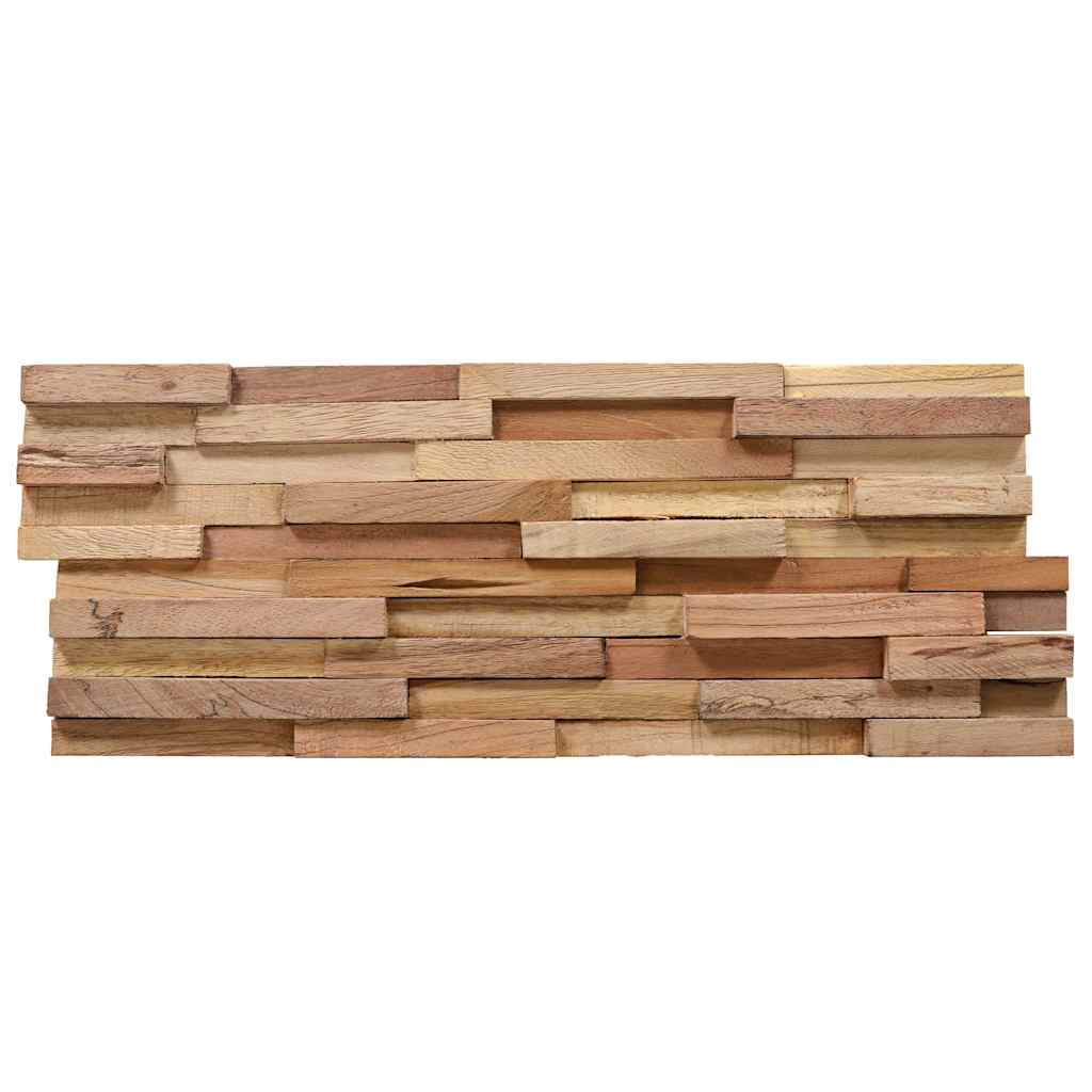 vidaXL Panouri placare pereți 3D, 10 buc., 1,08 m², lemn masiv de tec vidaXL Panouri placare pereți 3D, 10 buc., 1,08 m², lemn masiv de tec
