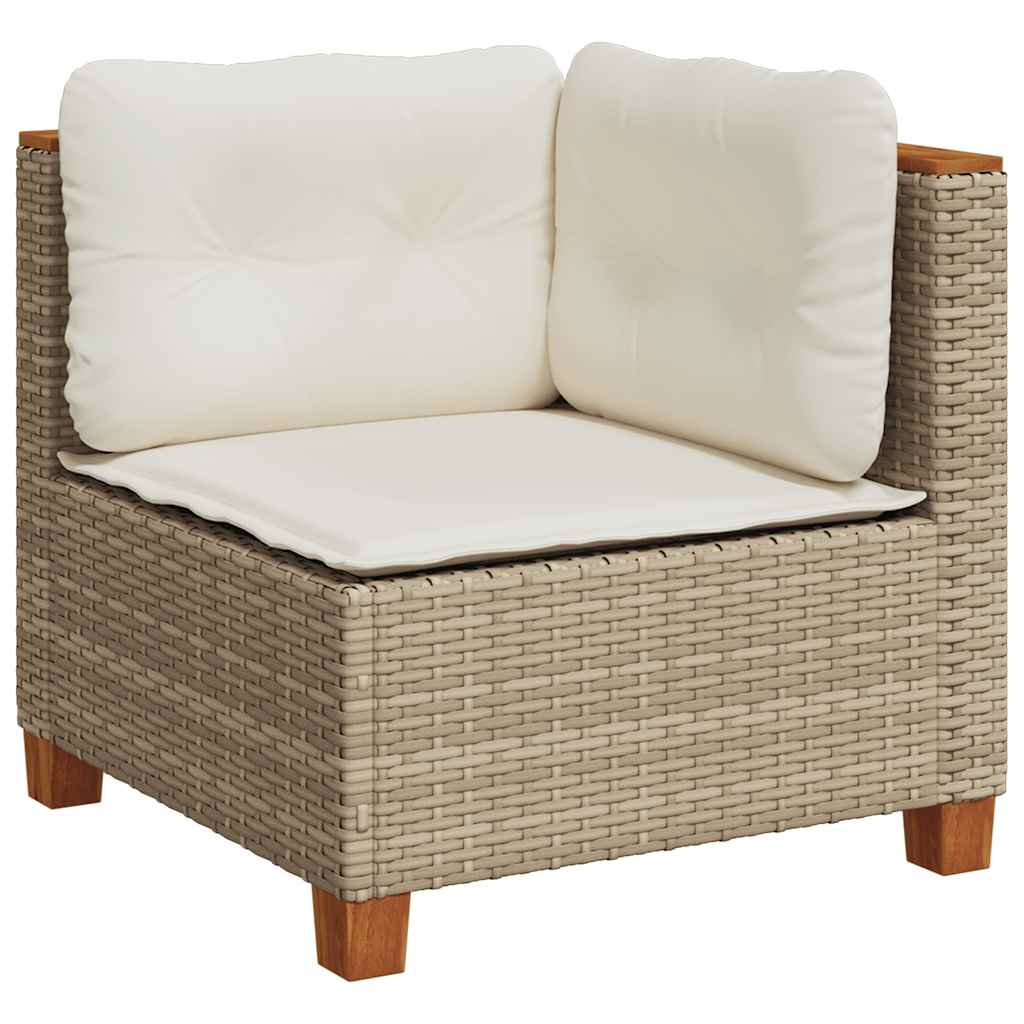 vidaXL Set canapele de grădină cu perne, 5 piese, bej, poliratan vidaXL Set canapele de grădină cu perne, 5 piese, bej, poliratan