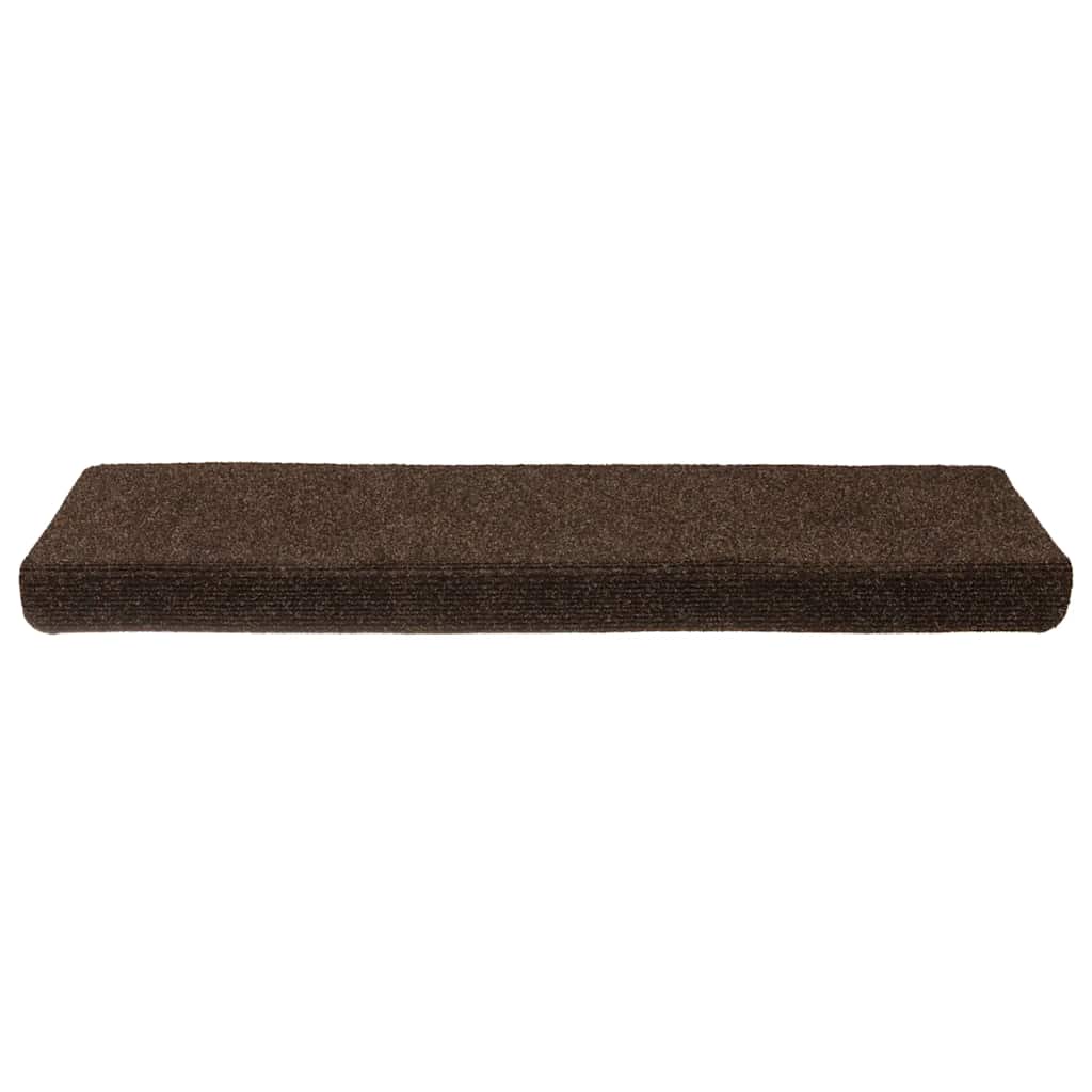 vidaXL Covorașe autoadezive pentru scări, 15 buc., 65x21x4 cm, maro, cu margini dreptunghiulare vidaXL Covorașe autoadezive pentru scări, 15 buc., 65x21x4 cm, maro, cu margini dreptunghiulare